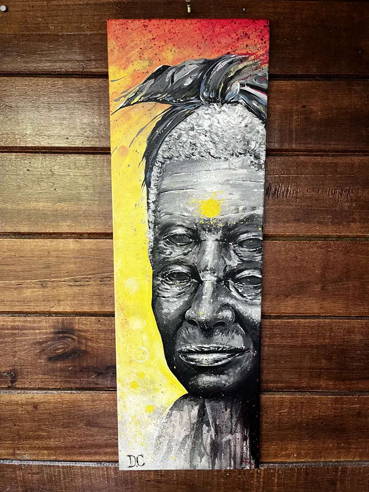 Portrait of an elder by Damián Calandra
