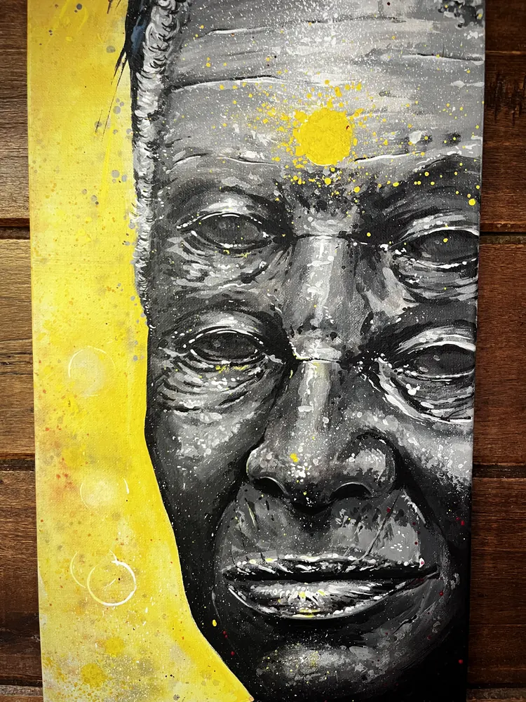 Portrait of an elder, detail by Damián Calandra